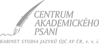 Centrum akademického psaní KSJ ÚJČ AV ČR